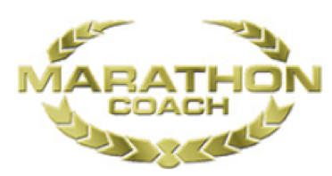 Marathon Coach Logo on a White Background